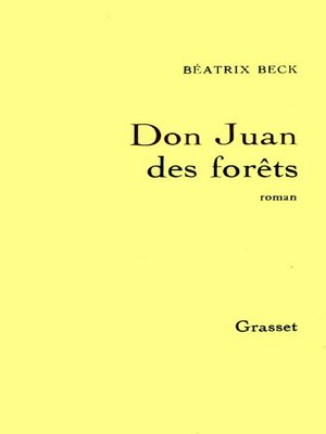 cover image of Don Juan des forêts